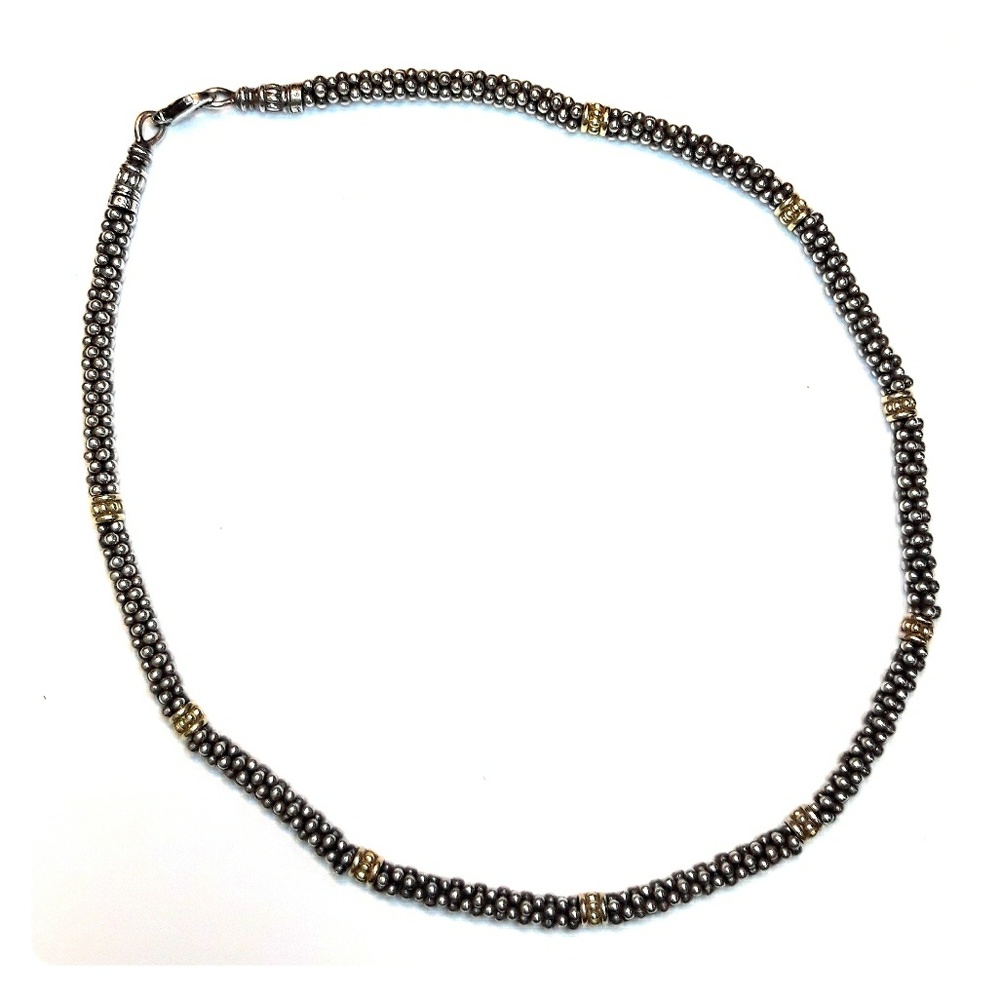 Lagos SIGNATURE CAVIAR Beaded Necklace with Gold